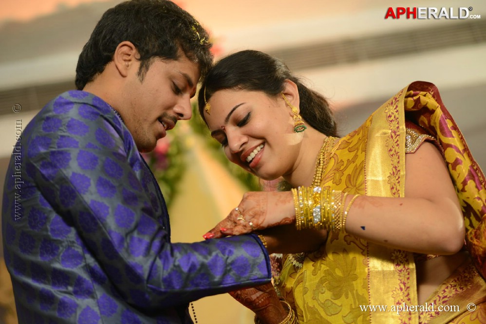 Geetha Madhuri Nandu Engagement Pics