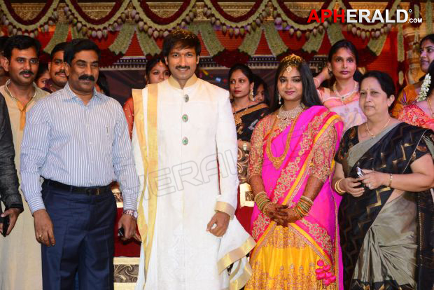 Gopichand Marriage Reception pics