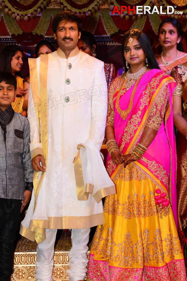 Gopichand Marriage Reception pics