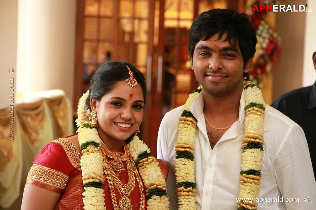 GV Prakash Kumar and Saindhavi Wedding Photos