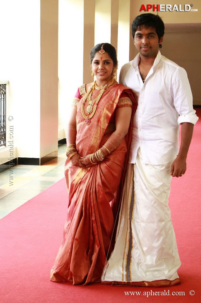 GV Prakash Kumar and Saindhavi Wedding Photos