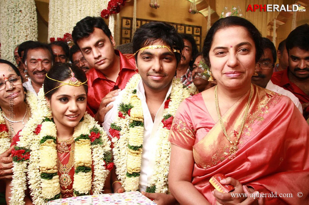 GV Prakash Kumar and Saindhavi Wedding Photos