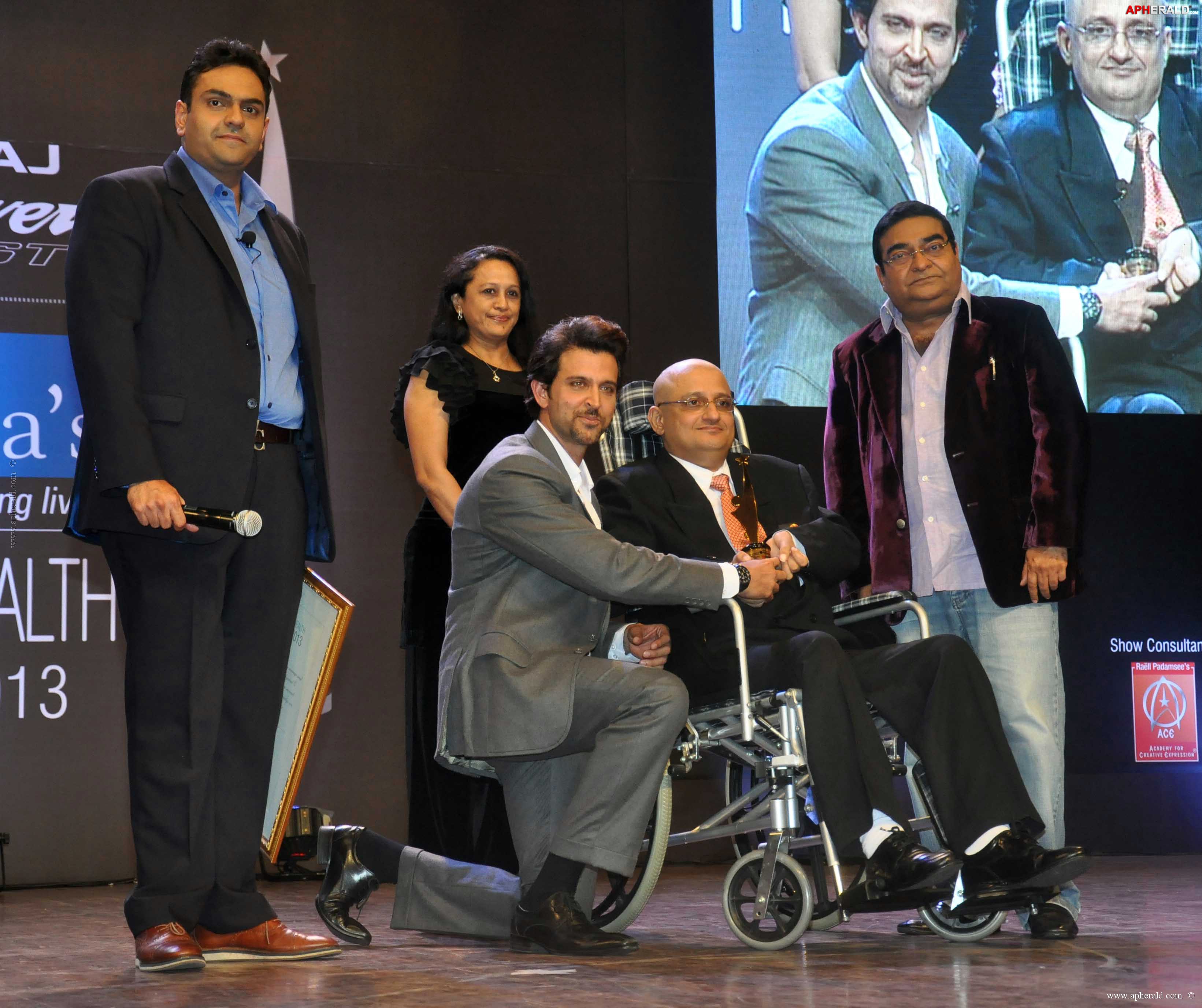 Hrithik Roshan at 8th Positive Health Awards 