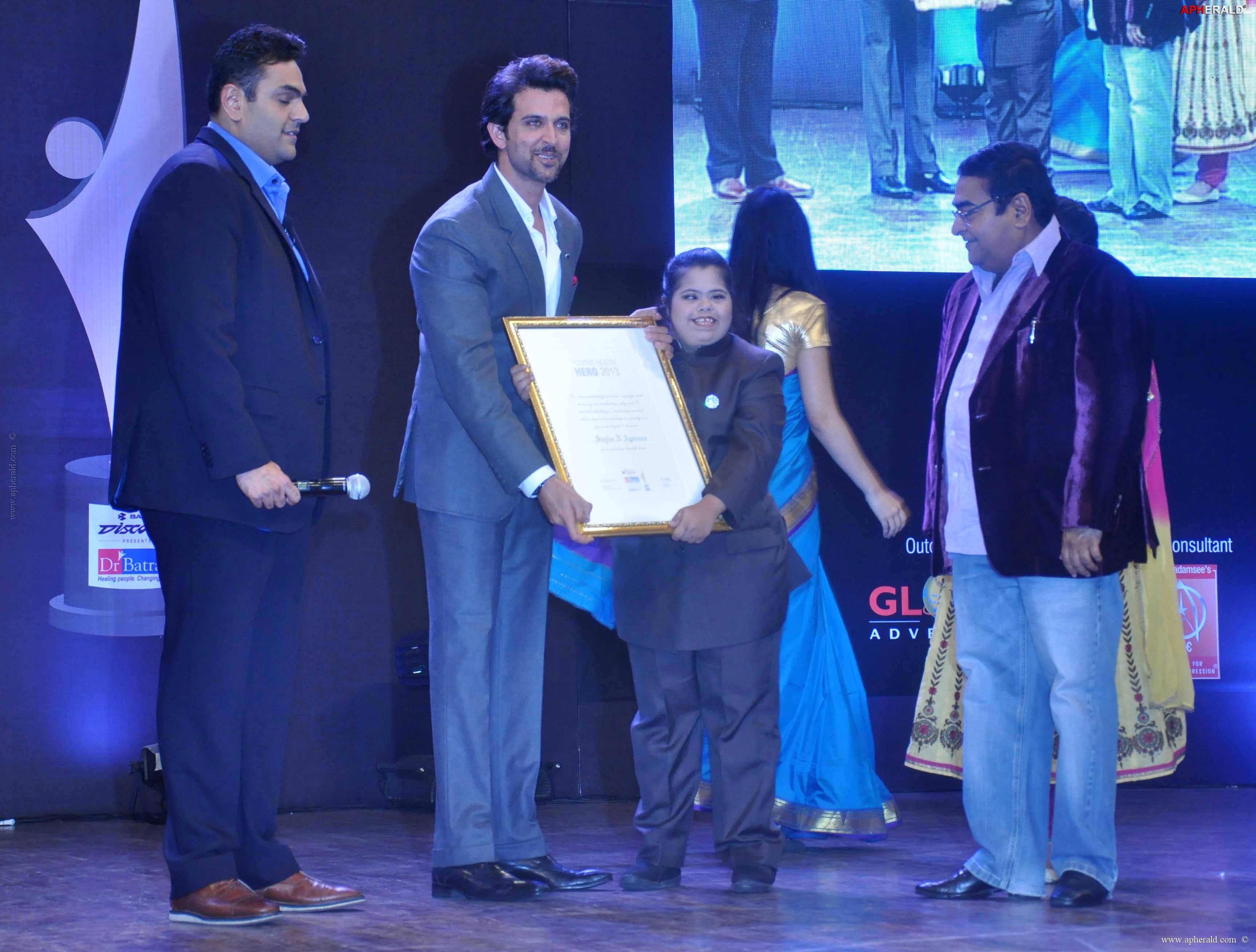 Hrithik Roshan at 8th Positive Health Awards 