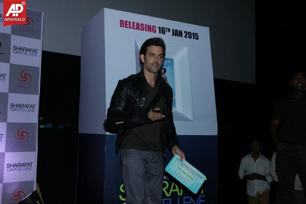 Hrithik Roshan Launch Sharafat Gayi Tel Lene Trailer
