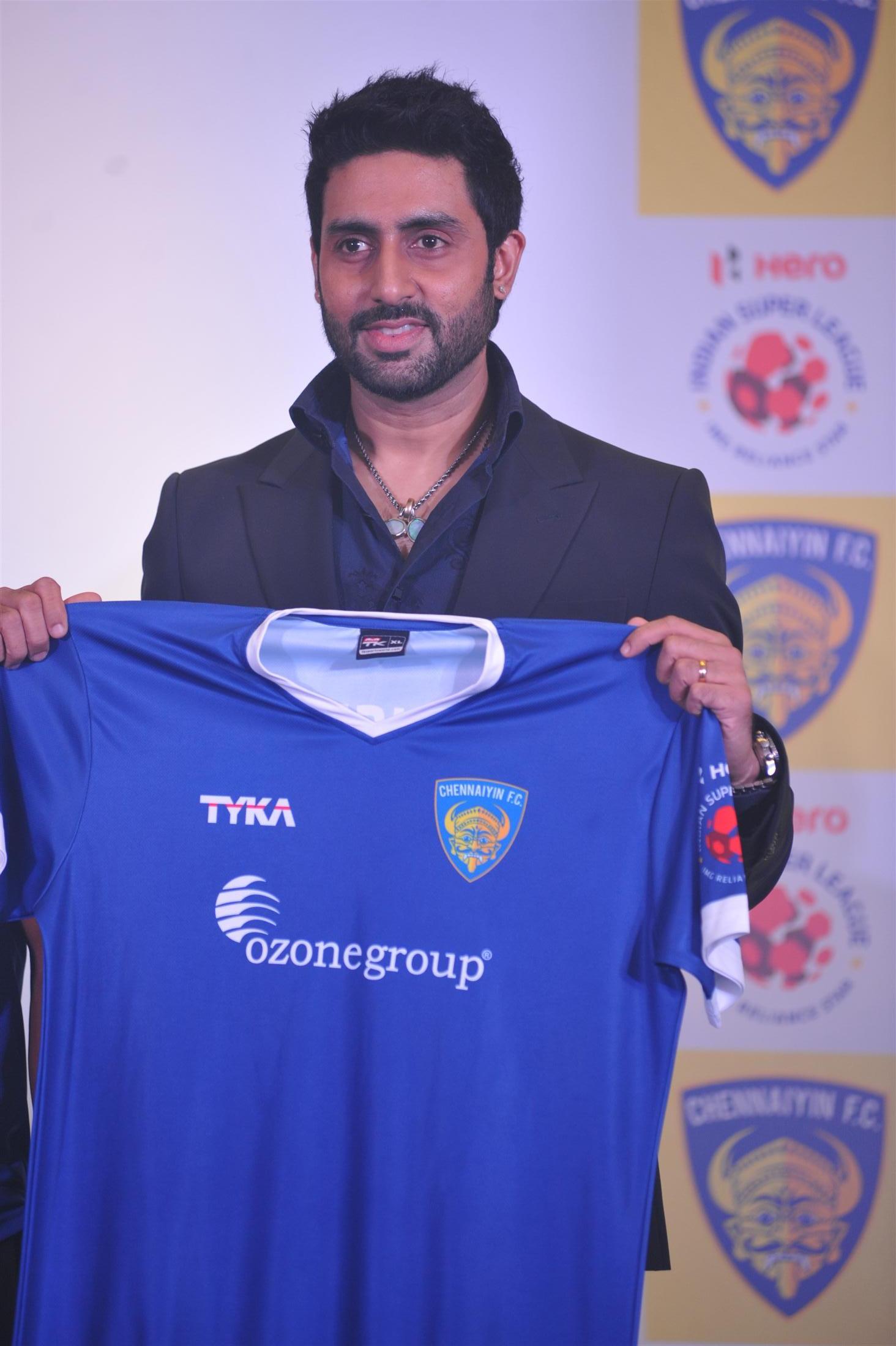 Abhishek Bachchan at ISL Team Chennaiyin FC Launch