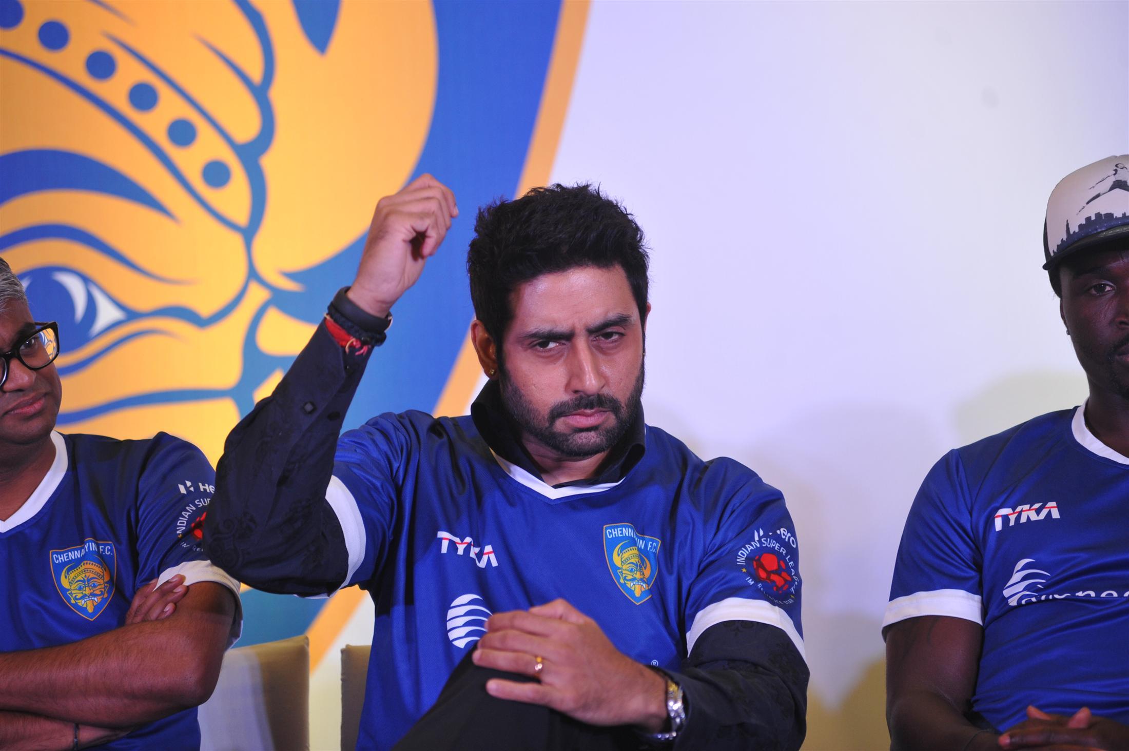 Abhishek Bachchan at ISL Team Chennaiyin FC Launch