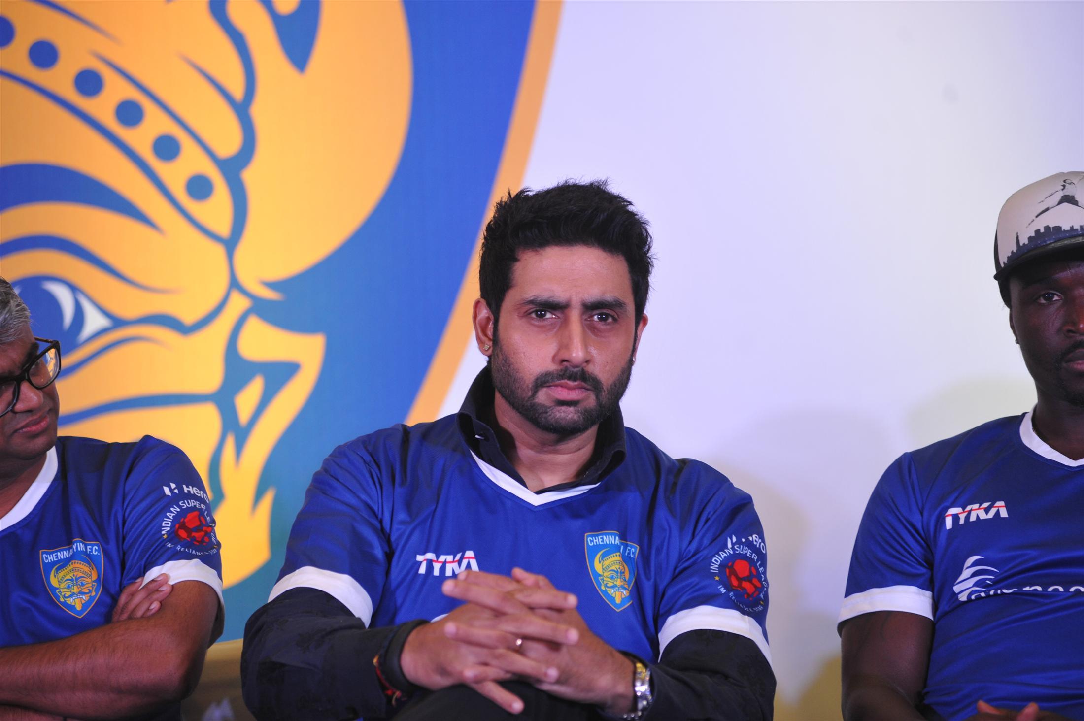 Abhishek Bachchan at ISL Team Chennaiyin FC Launch