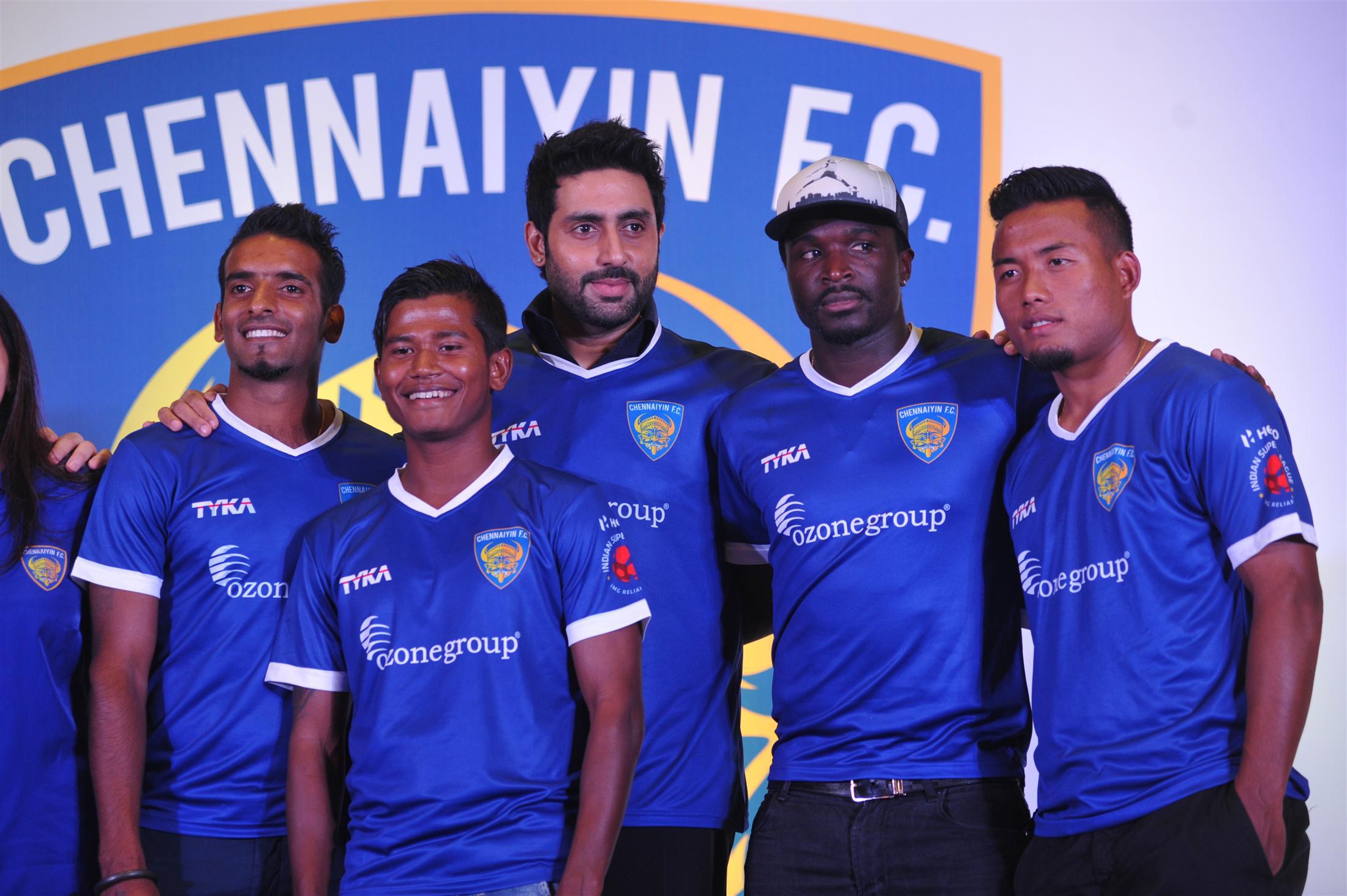 Abhishek Bachchan at ISL Team Chennaiyin FC Launch