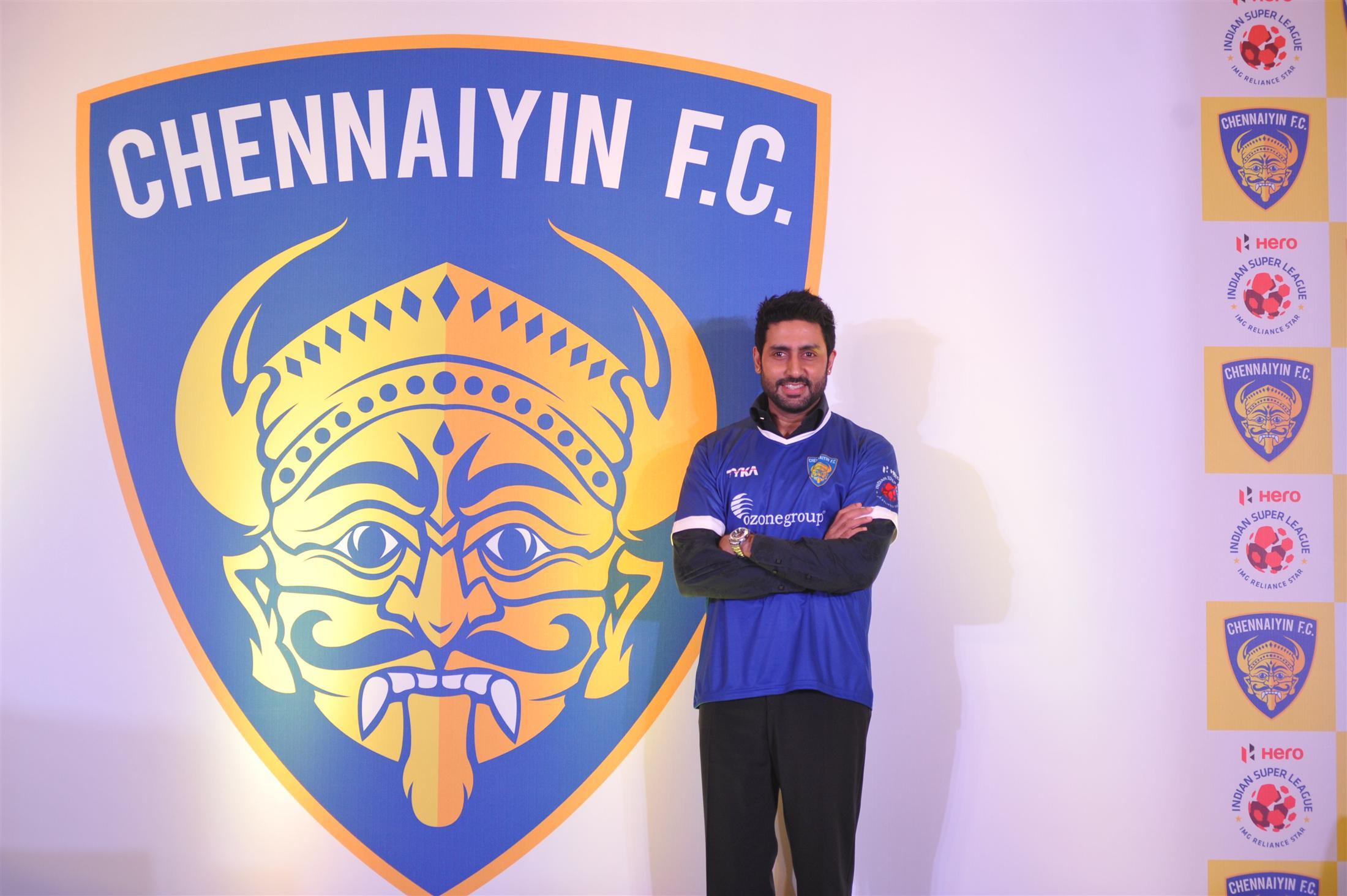 Abhishek Bachchan at ISL Team Chennaiyin FC Launch