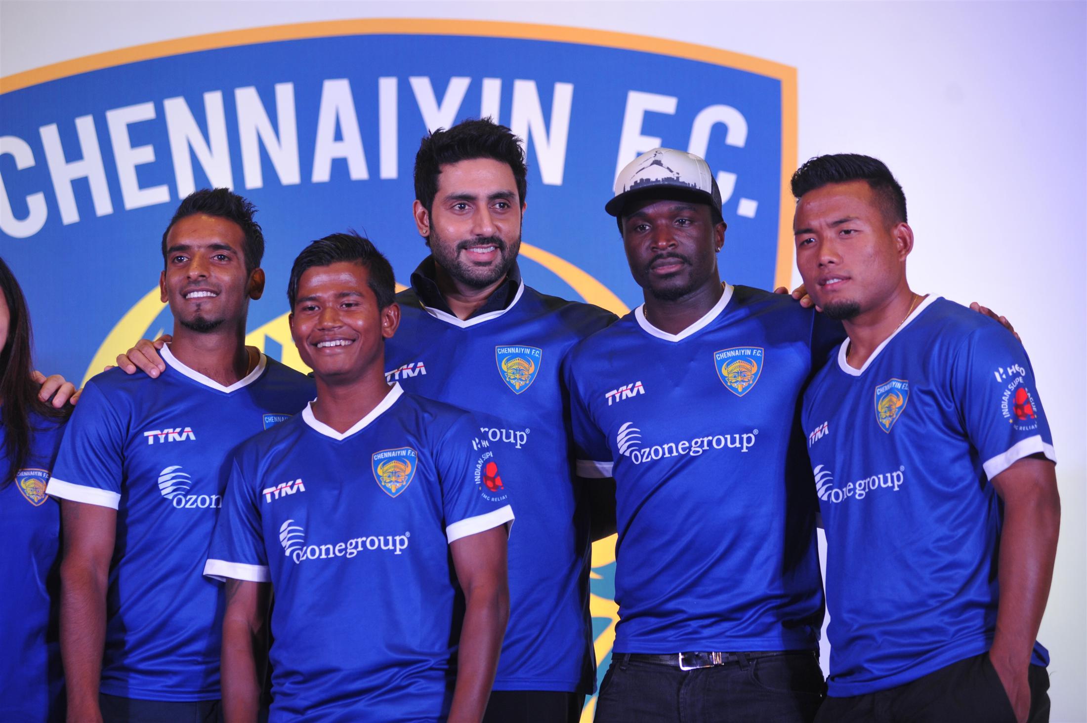 Abhishek Bachchan at ISL Team Chennaiyin FC Launch