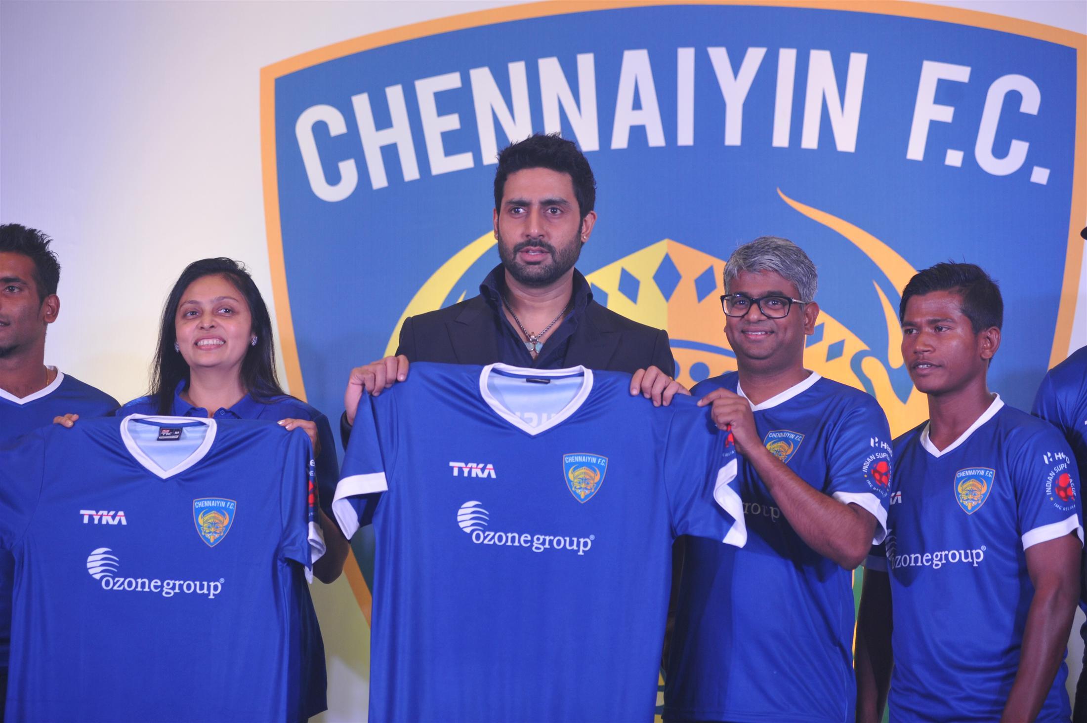 Abhishek Bachchan at ISL Team Chennaiyin FC Launch