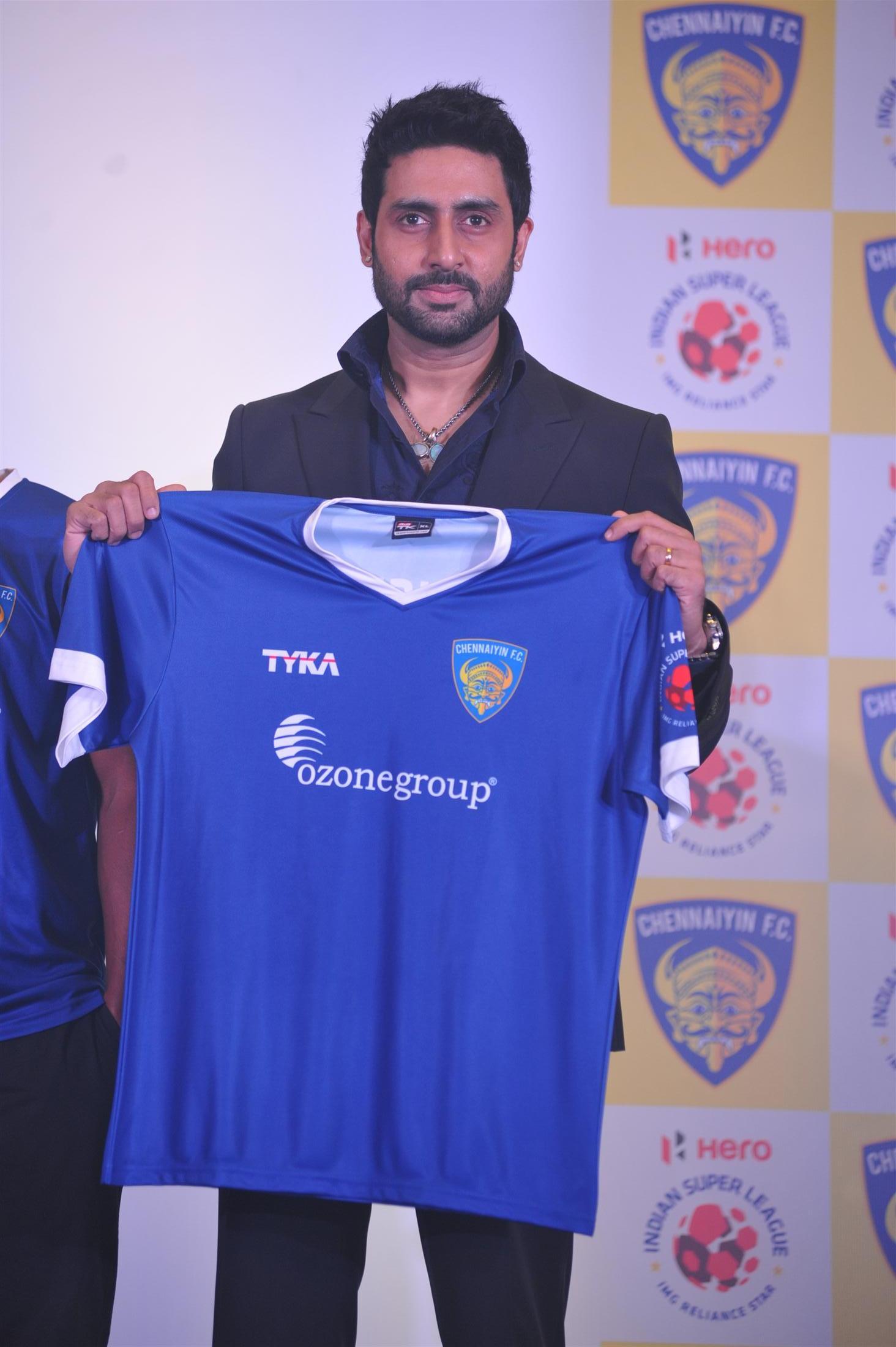 Abhishek Bachchan at ISL Team Chennaiyin FC Launch