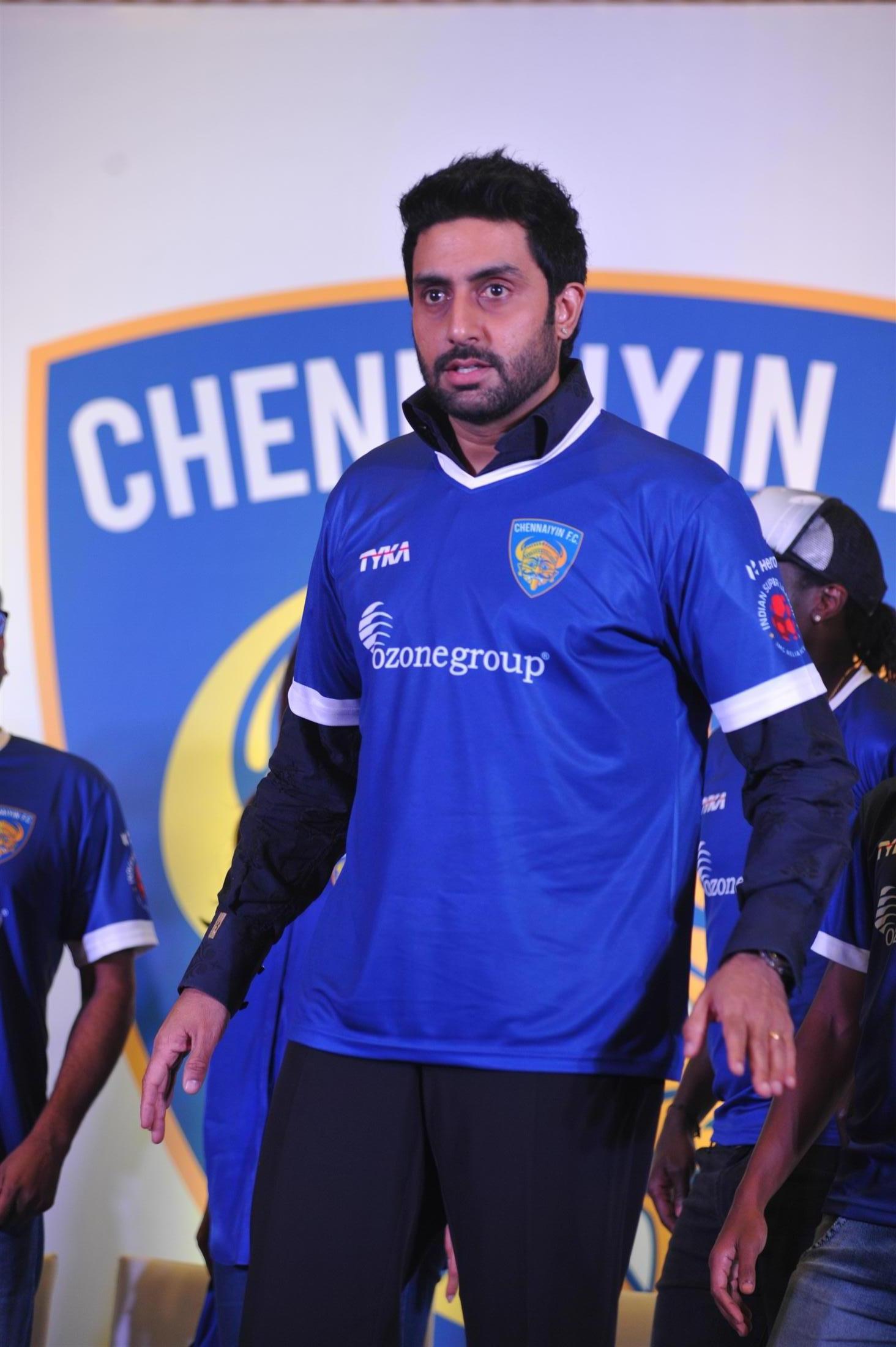 Abhishek Bachchan at ISL Team Chennaiyin FC Launch