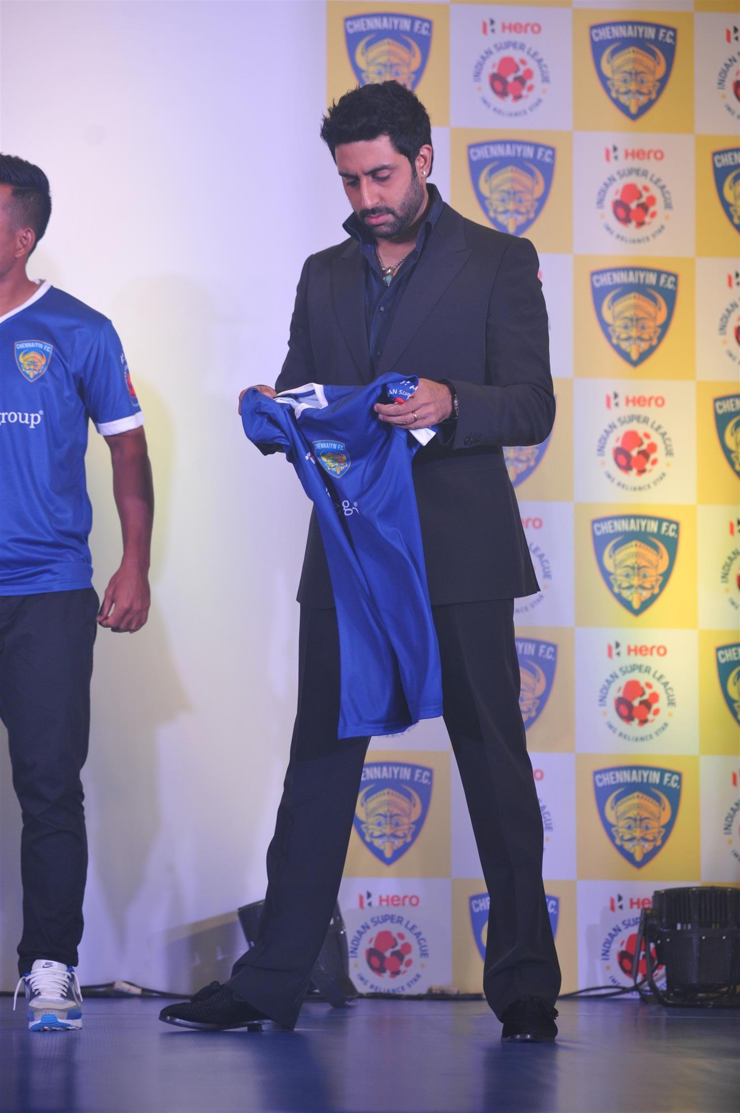 Abhishek Bachchan at ISL Team Chennaiyin FC Launch