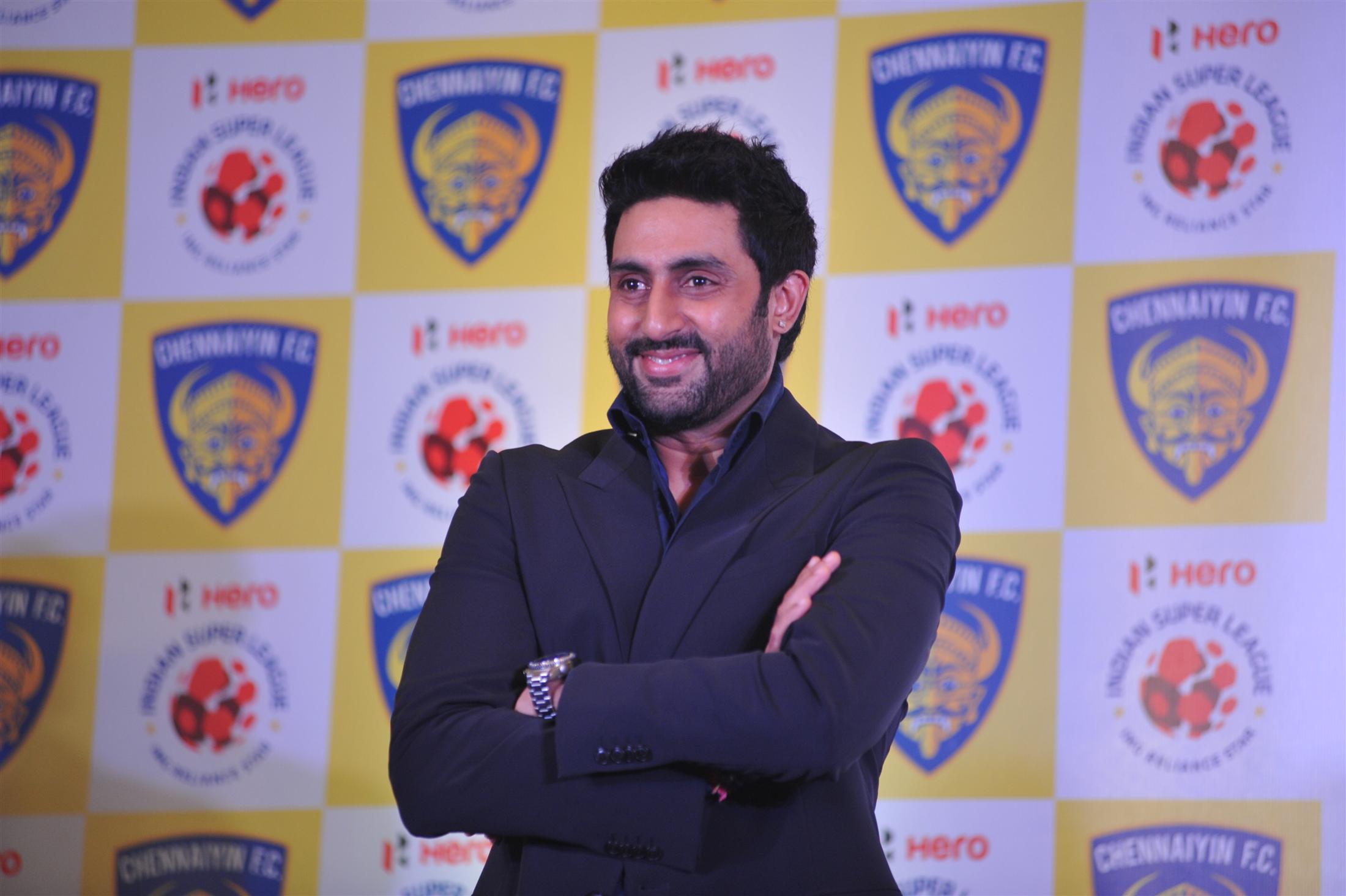 Abhishek Bachchan at ISL Team Chennaiyin FC Launch