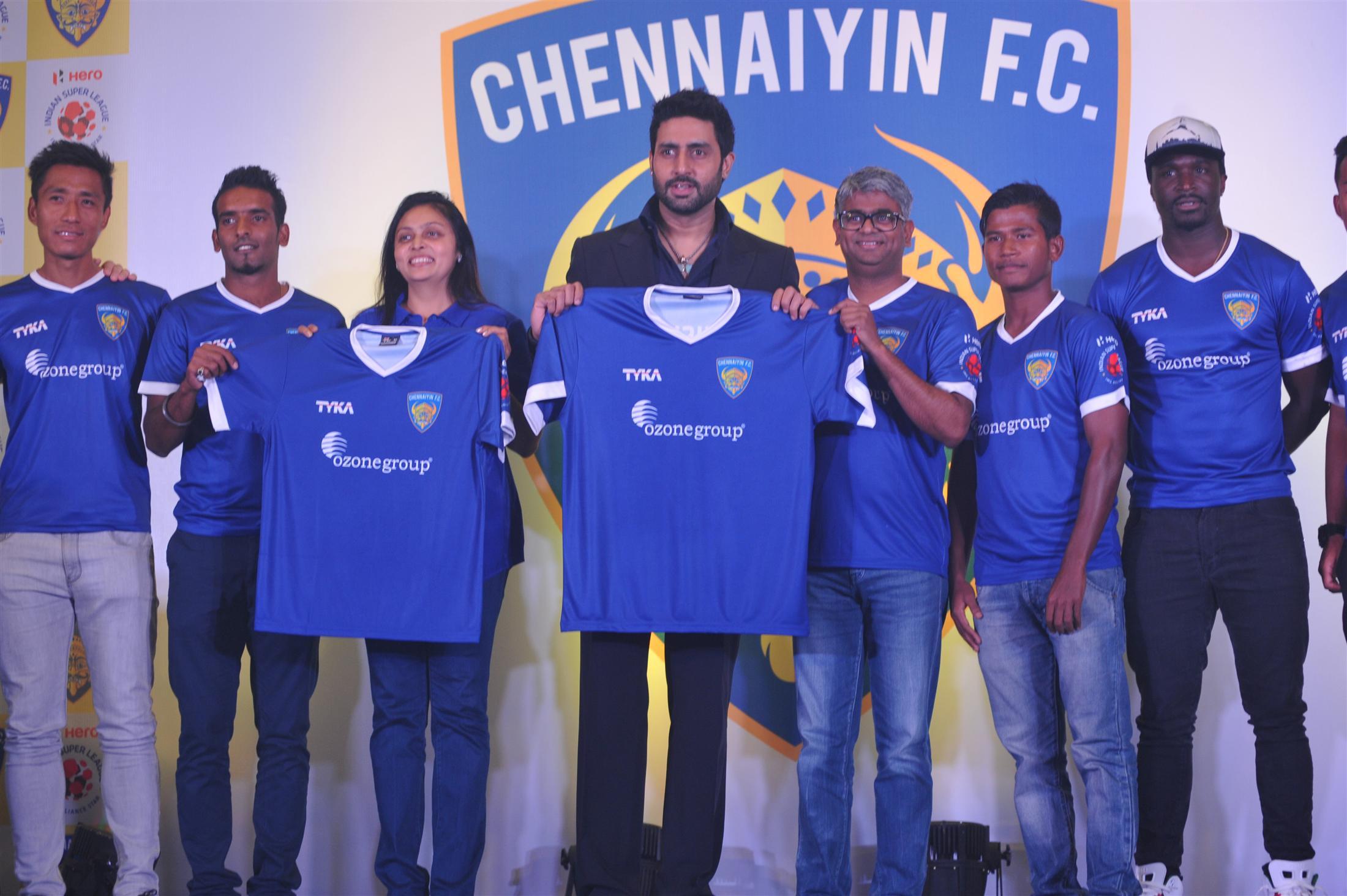 Abhishek Bachchan at ISL Team Chennaiyin FC Launch