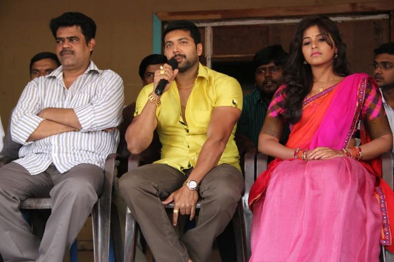 Jayam Ravi and Anjali Movie Launch Stills