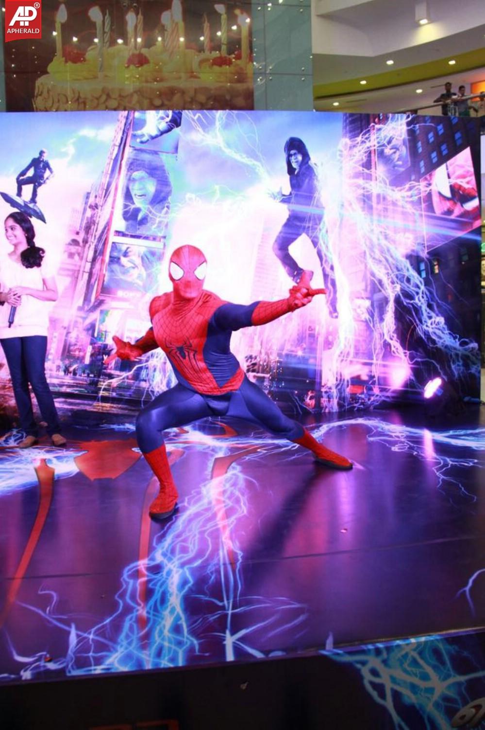 Jiiva Unveils Spiderman at Forum Mall