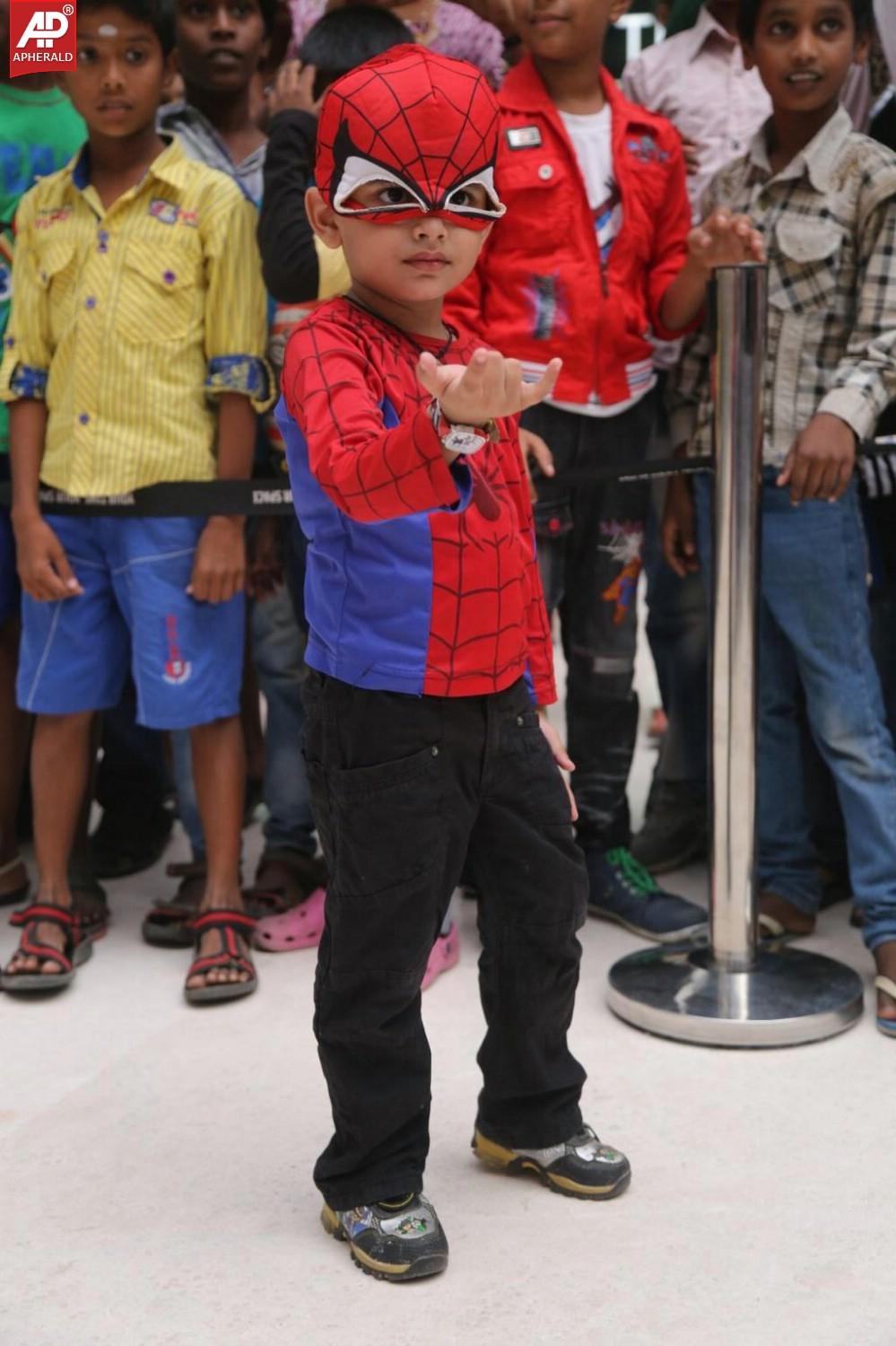 Jiiva Unveils Spiderman at Forum Mall