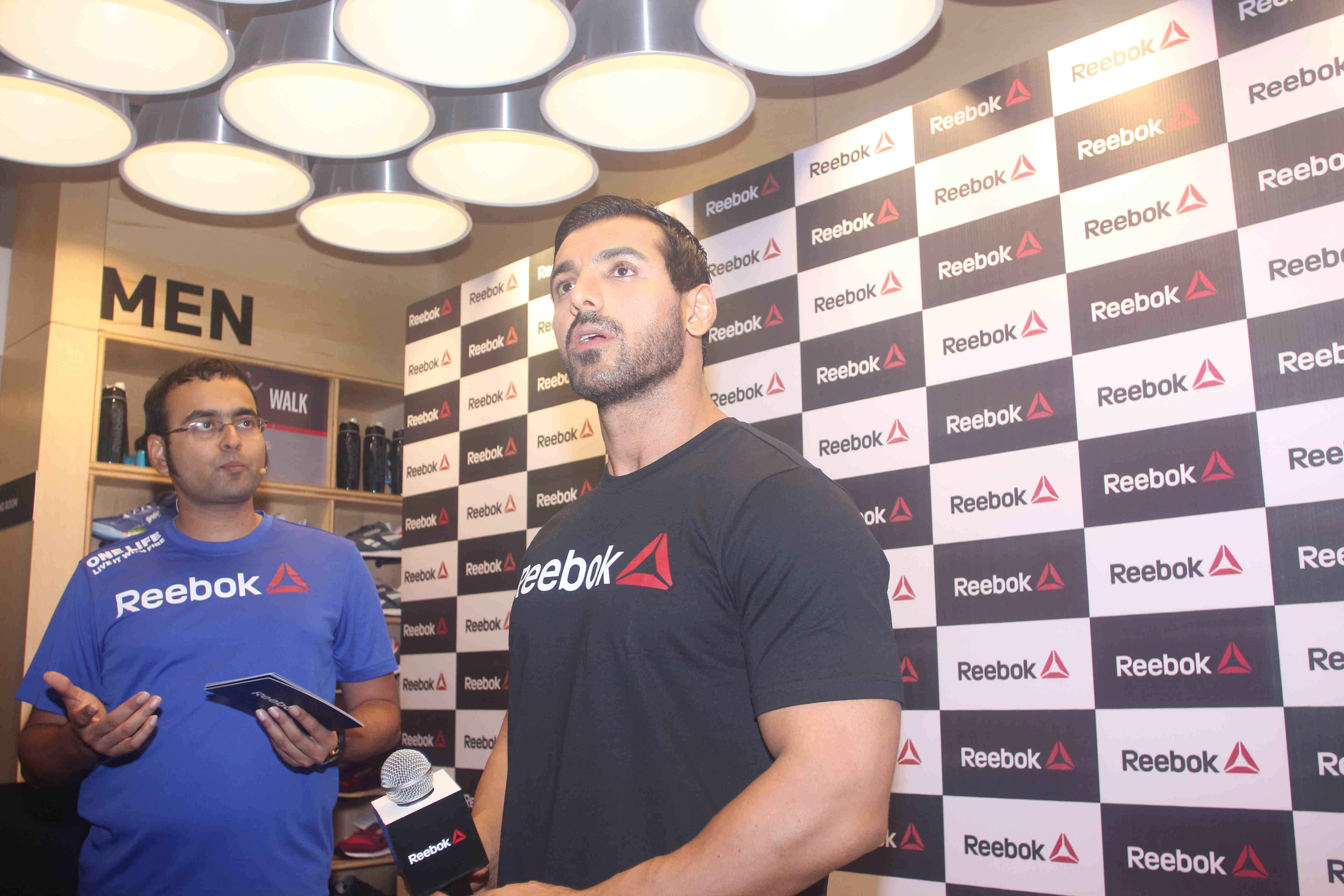 John Abraham and Nargis Fakhri at Launch Reebok Fithub And Studio