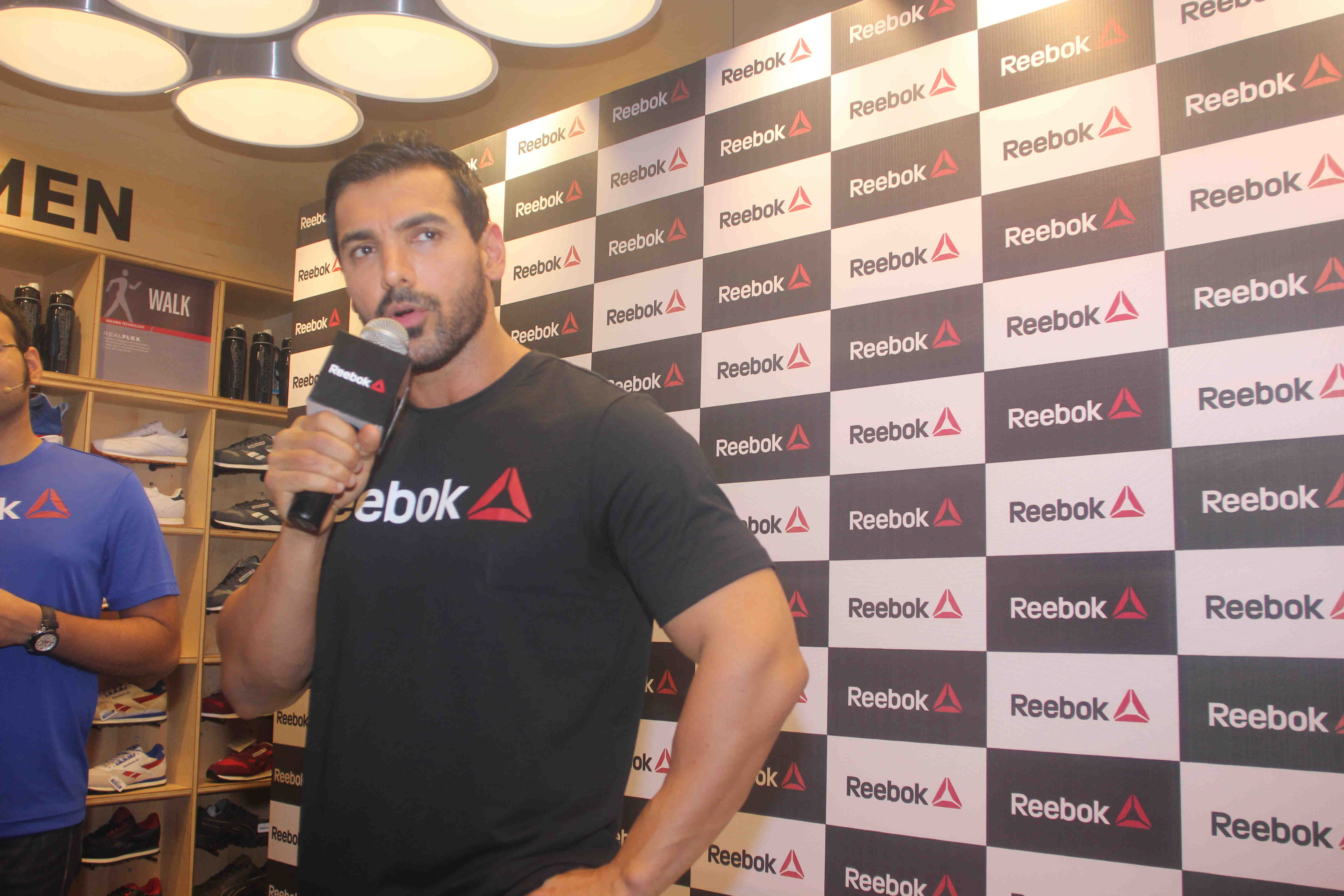 John Abraham and Nargis Fakhri at Launch Reebok Fithub And Studio