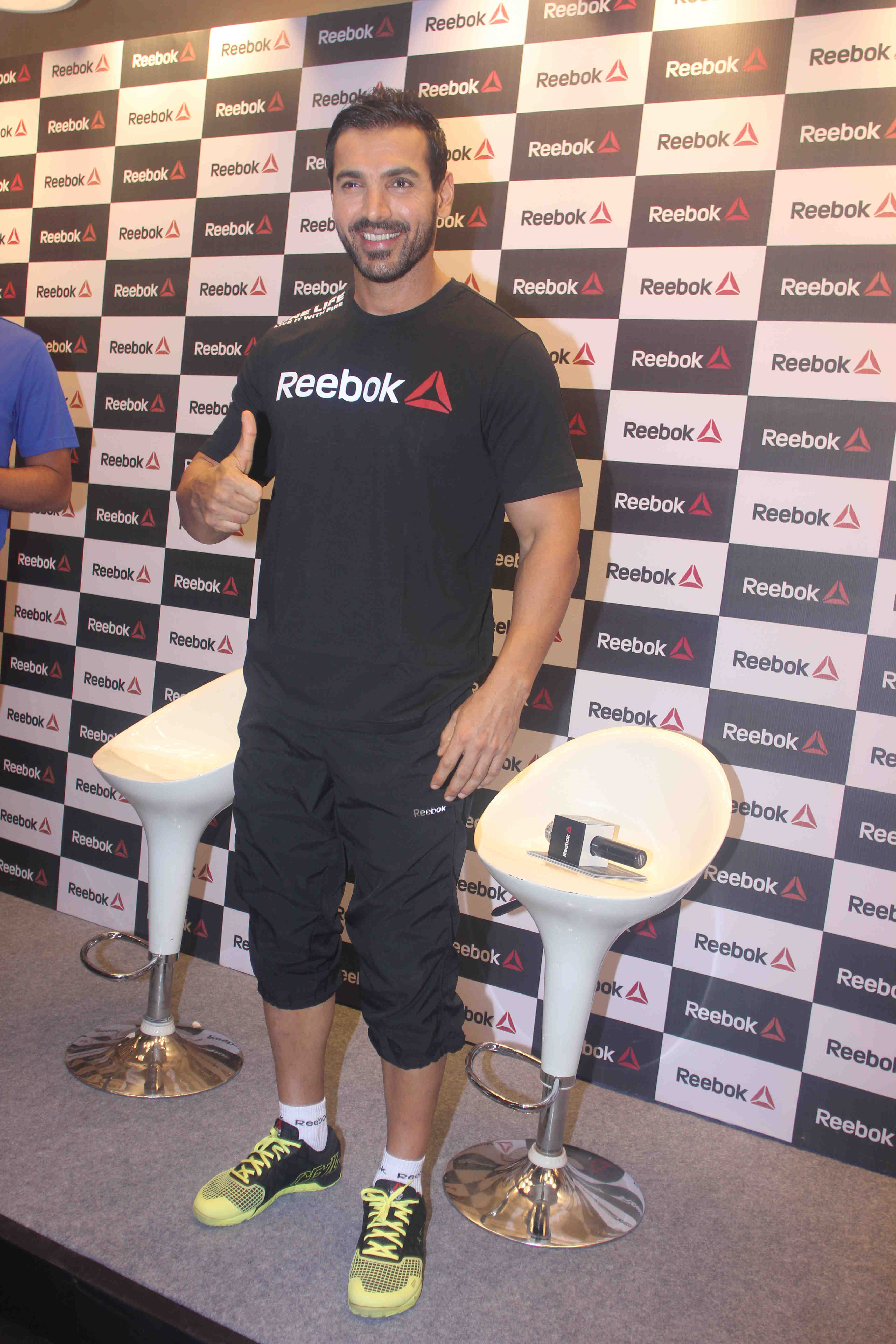 John Abraham and Nargis Fakhri at Launch Reebok Fithub And Studio