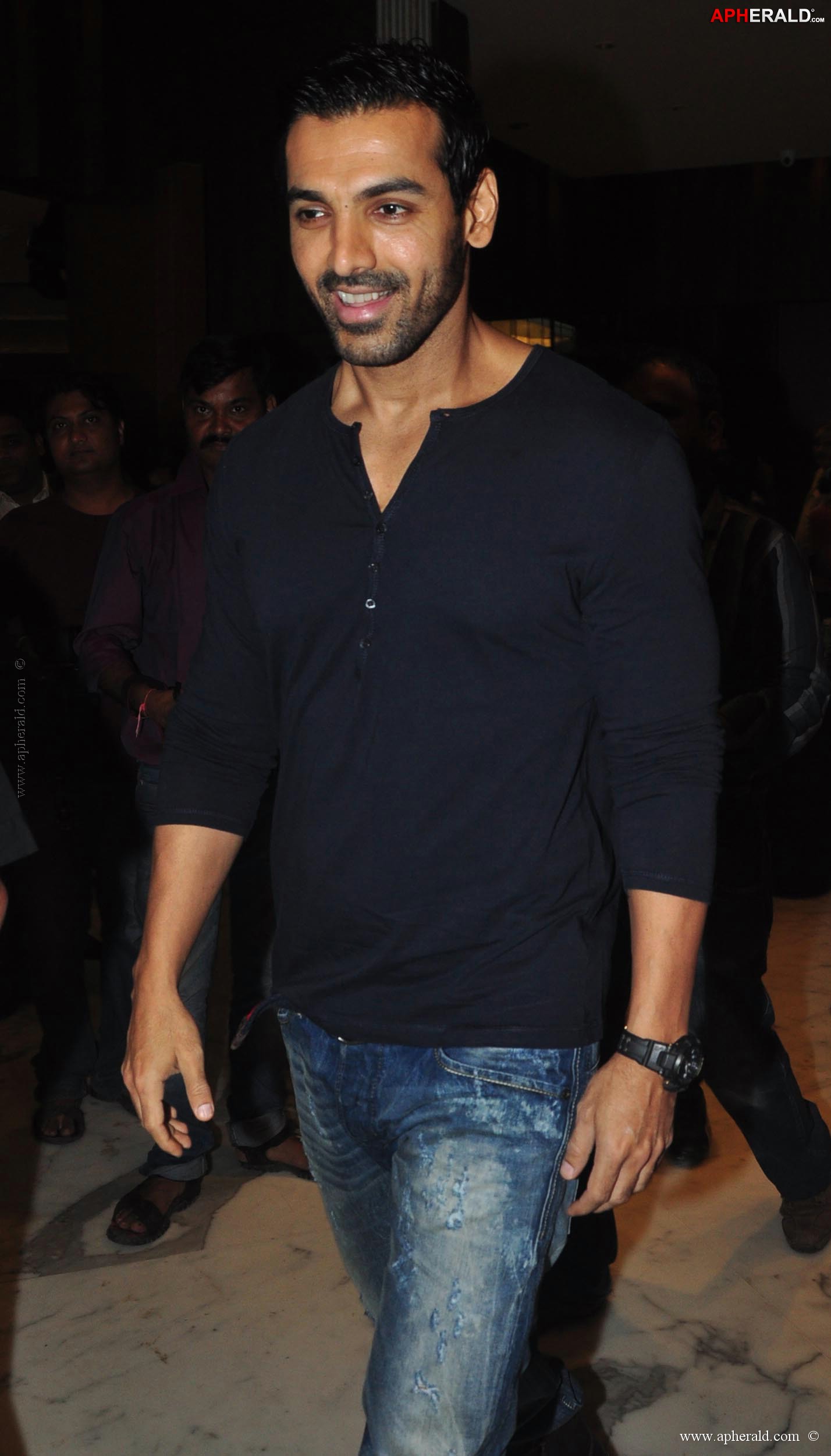 John Abraham owns an Black Aprilia RSV4