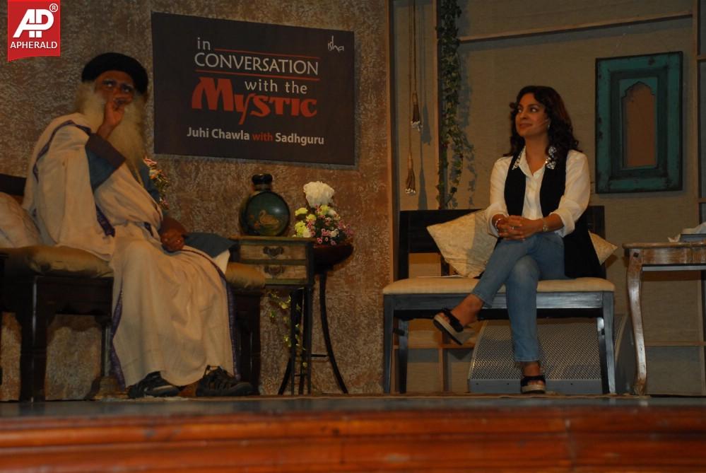 Juhi Chawla At DVD Launch Of  "In conversation With Mystic"