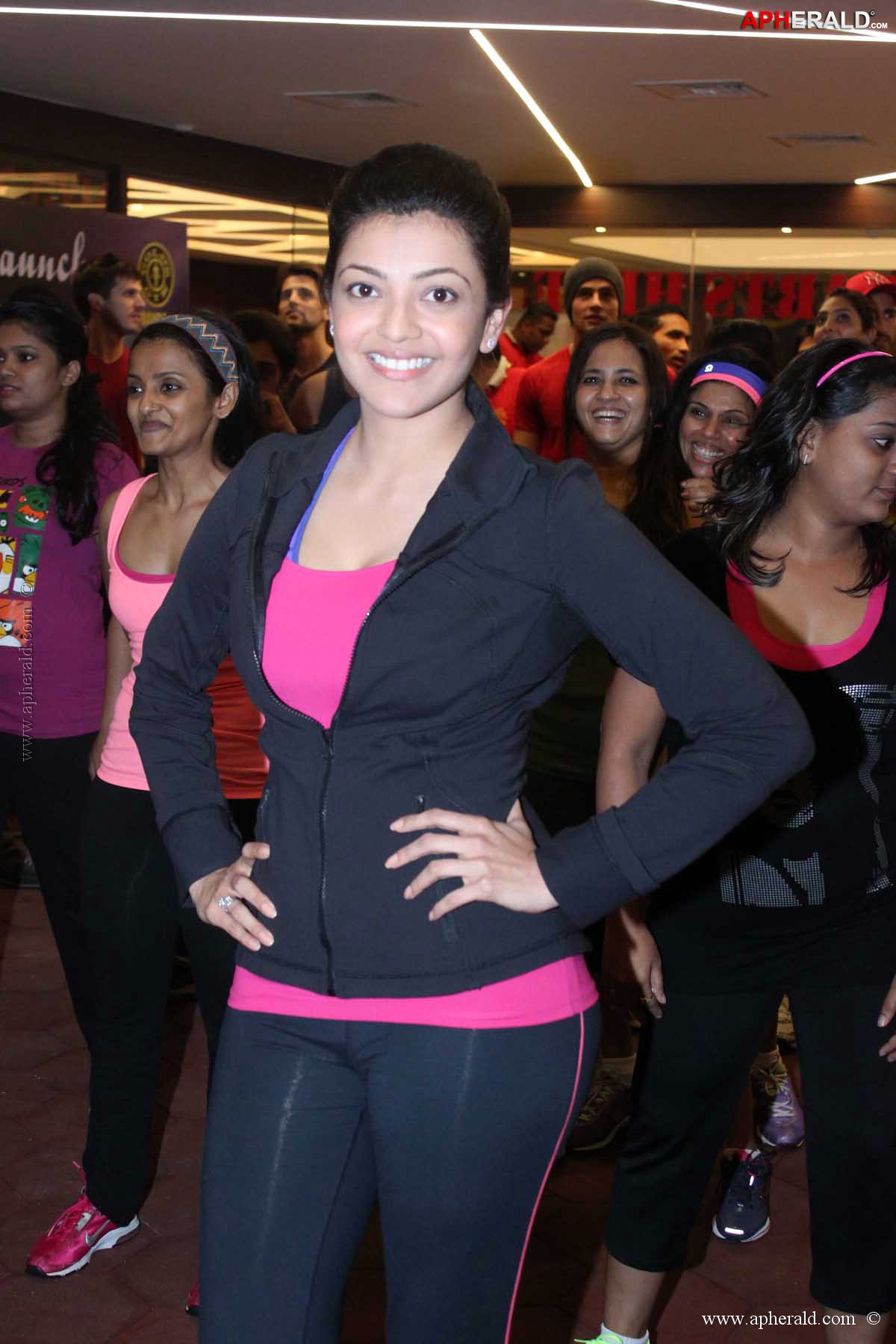 Kajal Agarwal launches Zumba session at Golds Gym