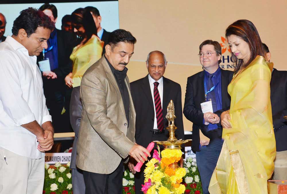 Kamal And Gautami At The Inaugural function of YICC