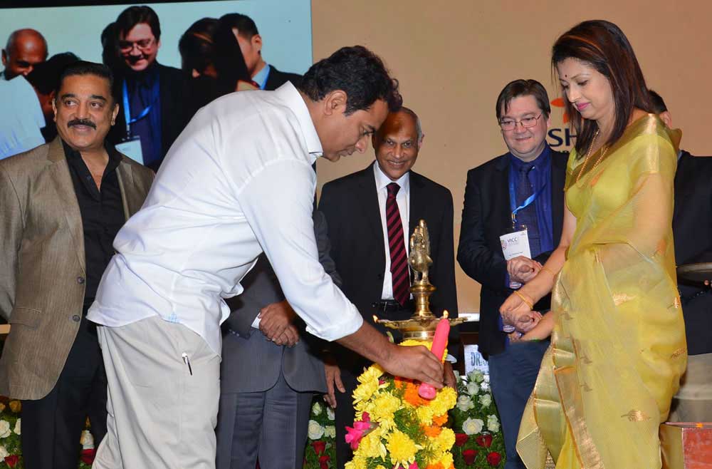 Kamal And Gautami At The Inaugural function of YICC