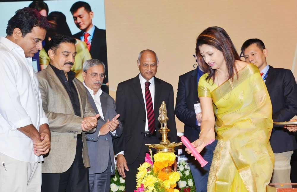 Kamal And Gautami inaugurates YICC at HICC