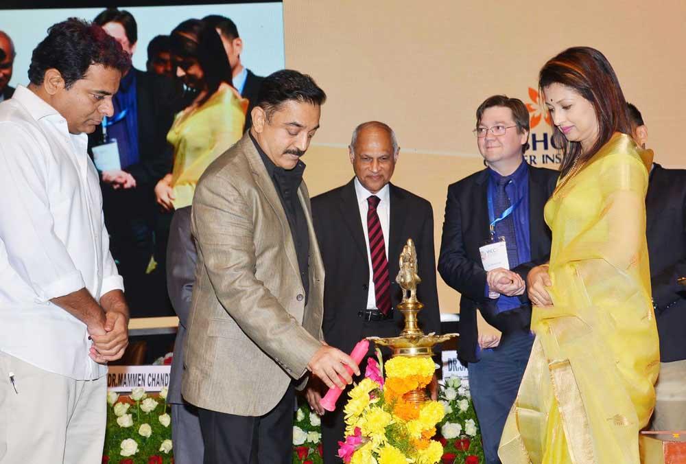 Kamal And Gautami inaugurates YICC at HICC