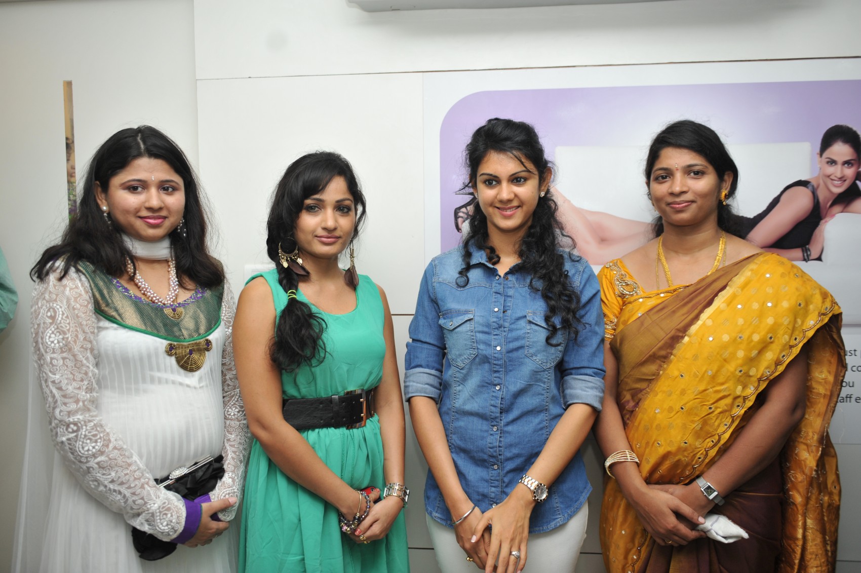 Kamna Jethamalani ,Madhavi Latha Launches Naturals Salon