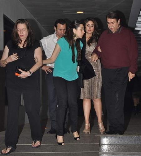 Kareena Karisma Celebrate Randhir Kapoors Birthday