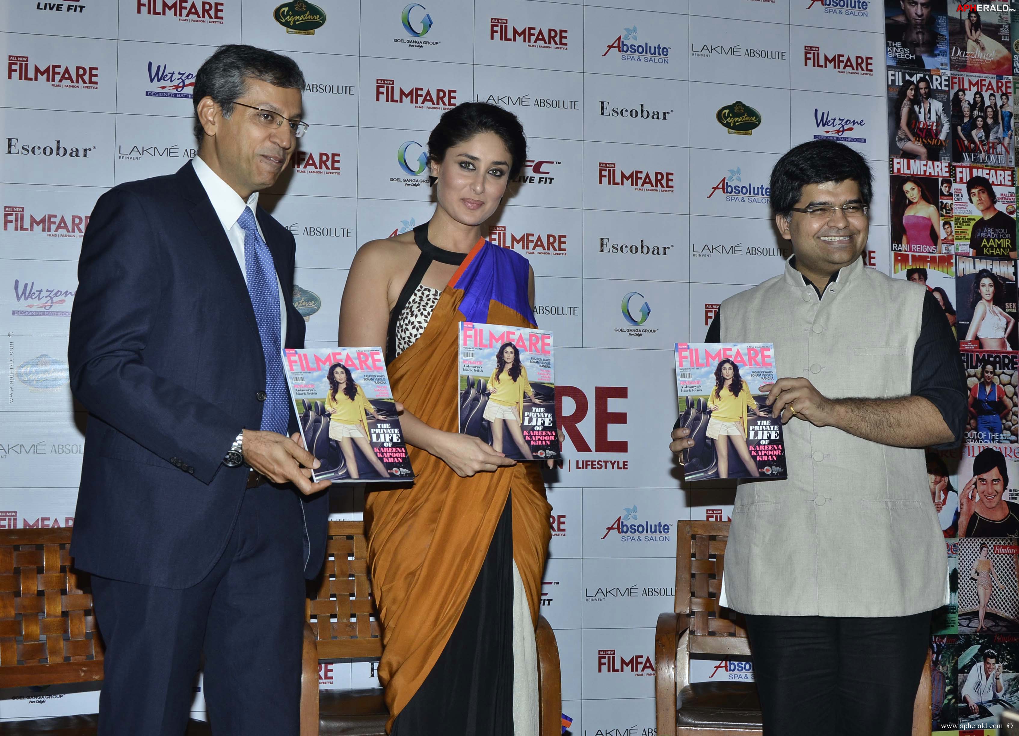 Kareena launches Filmfare makeover issue