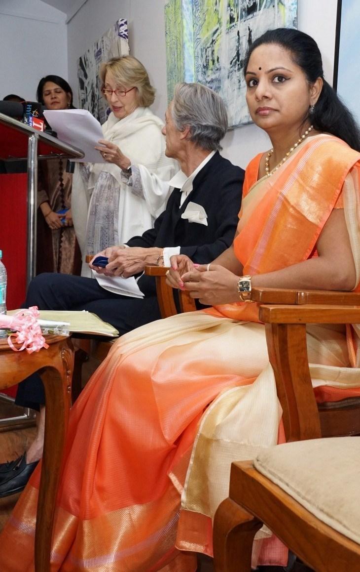 Kavitha Launches Kalakruti Art Gallery Book