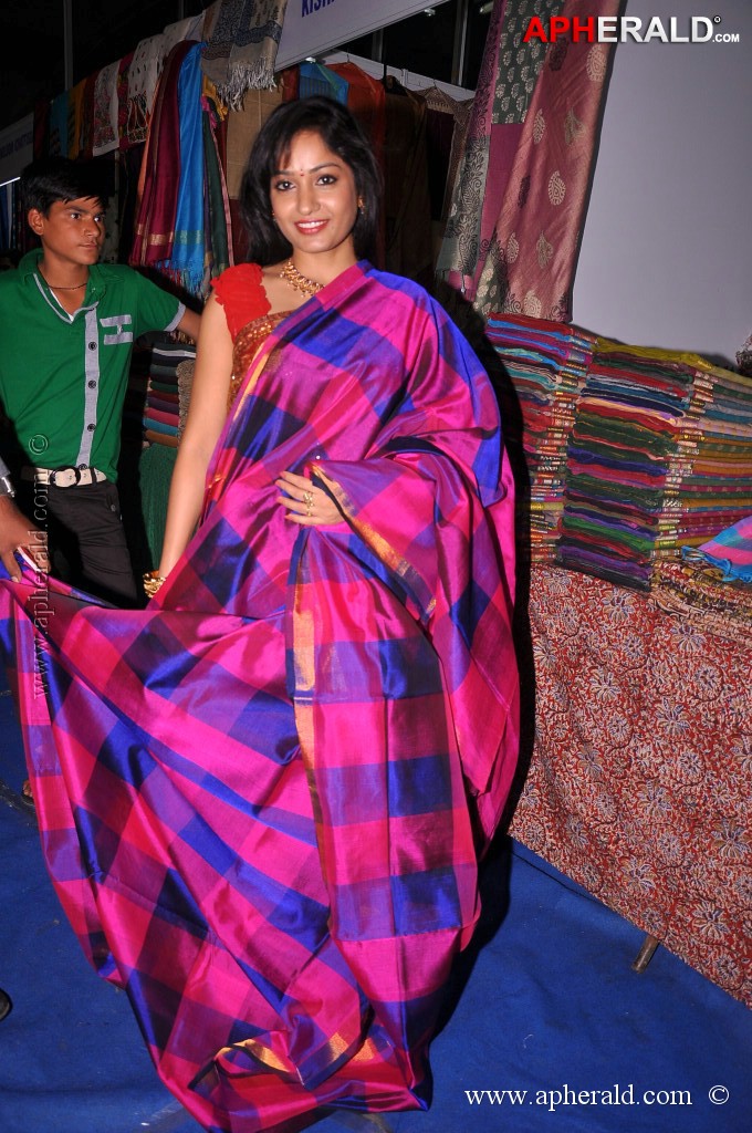 Madhavi Latha at National Silk Expo