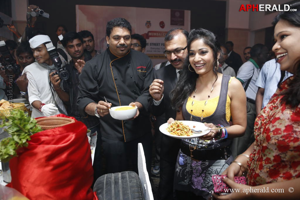 Madhavi Latha at Street Food of Mumbai 