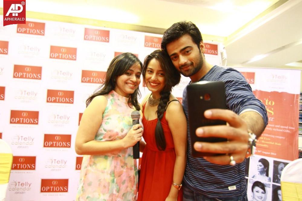 Tv Celebs Visit Option's Mall Before Telly Calender Shoot
