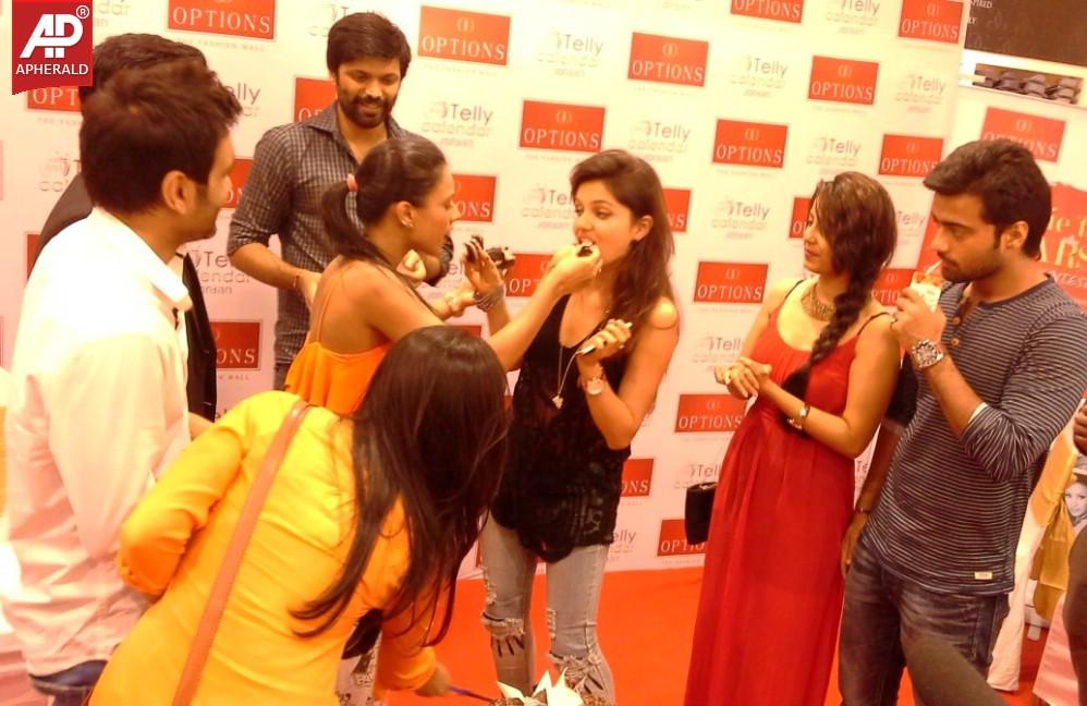Tv Celebs Visit Option's Mall Before Telly Calender Shoot