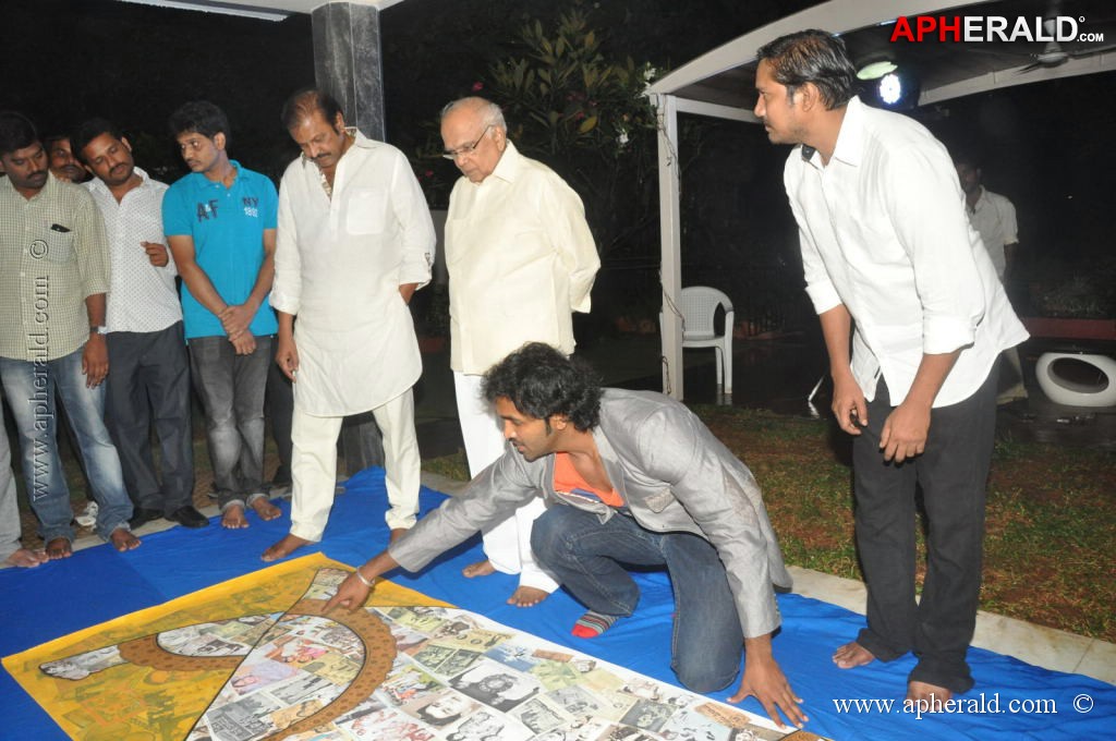 Manchu Family Felicitates ANR