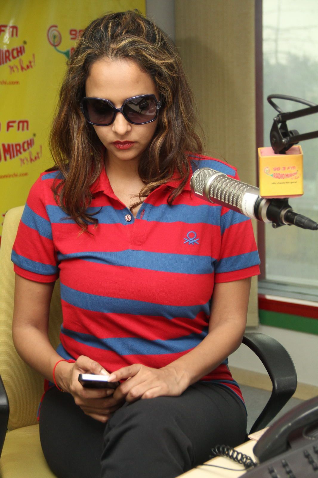 Manchu Lakshmi at Radio Mirchi