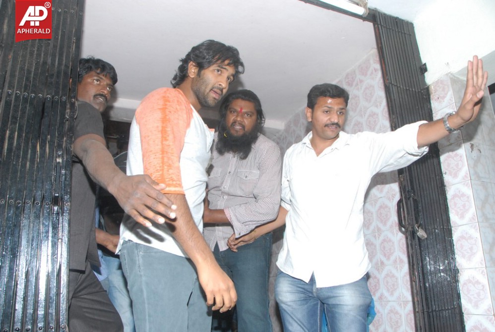 Manoj at shiva parvathi theatre stills