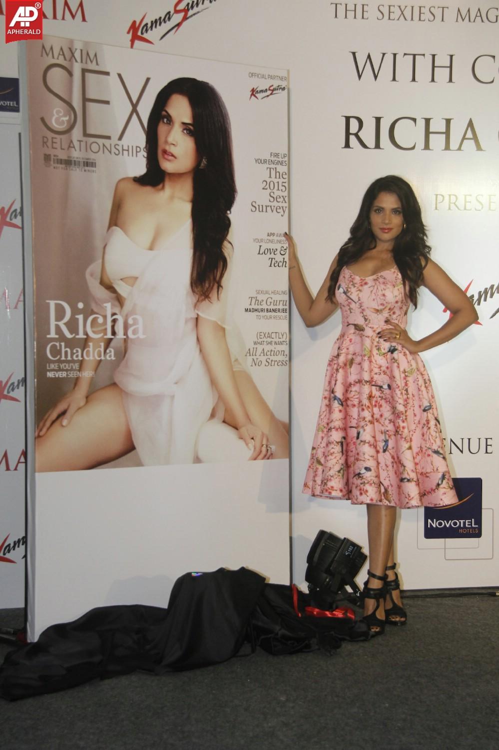 Richa Chadda At Maxim Kamasutra Magazine Lunch Pics