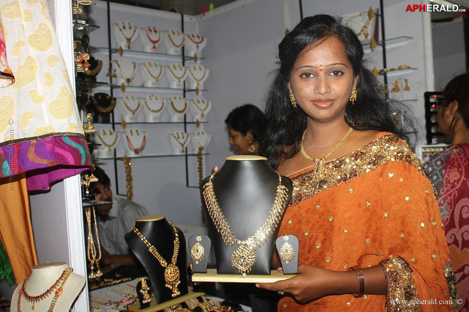 Mokshitha at SILK OF INDIA Exhibition