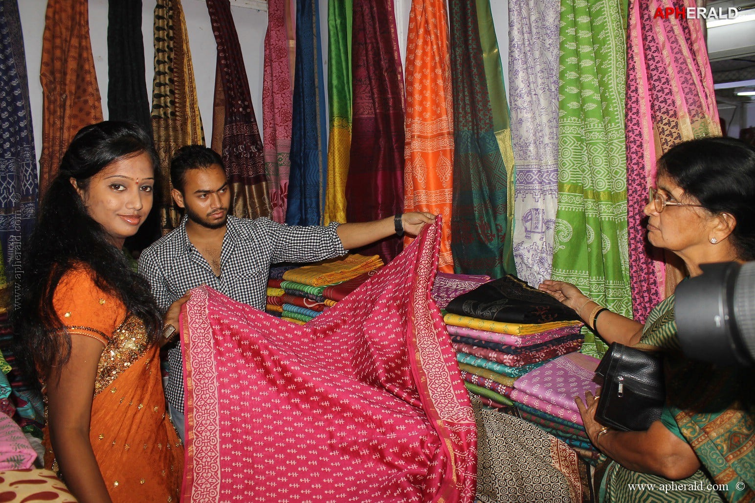 Mokshitha at SILK OF INDIA Exhibition
