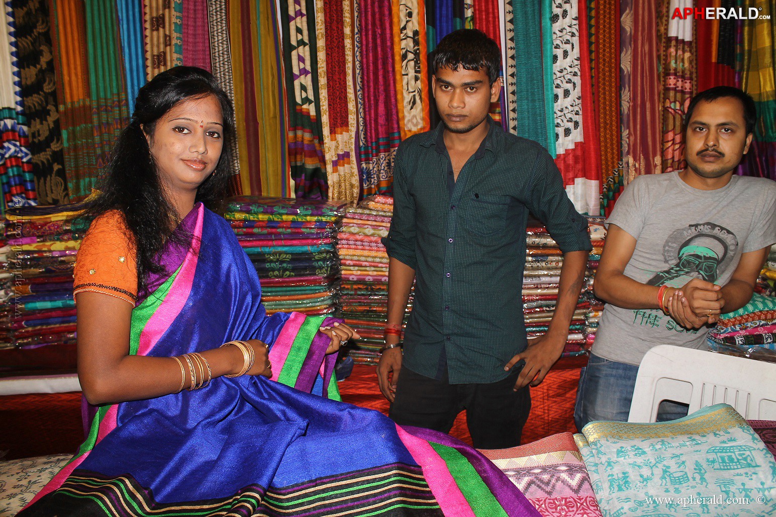 Mokshitha at SILK OF INDIA Exhibition