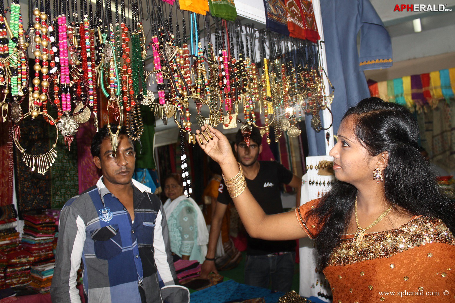 Mokshitha at SILK OF INDIA Exhibition